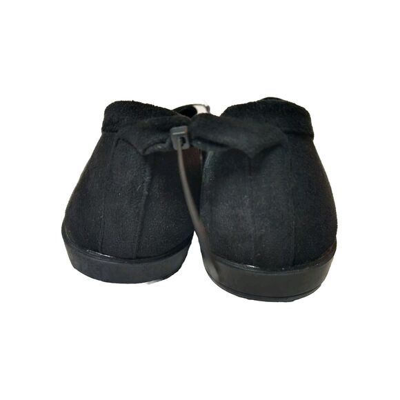 Samilor Black Loafers  Flats With Gold Buckle Size 10 - Picture 8 of 8